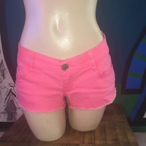 Neon Pink Abercrombie short shorts